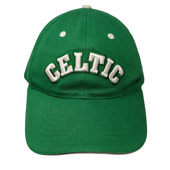 Celtic Slideback Baseball Cap Green One Size Adjustable Embroidered 6 Panel - Picture 1 of 10